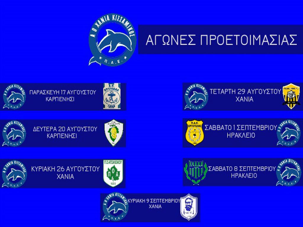 Τα φιλικά του ΑΟΧ Κισσαμικού