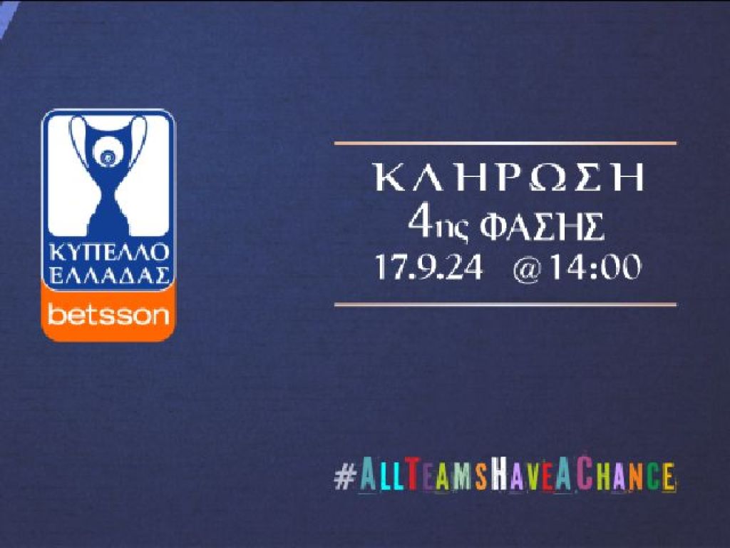 Κλήρωση Κυπέλλου την Τρίτη