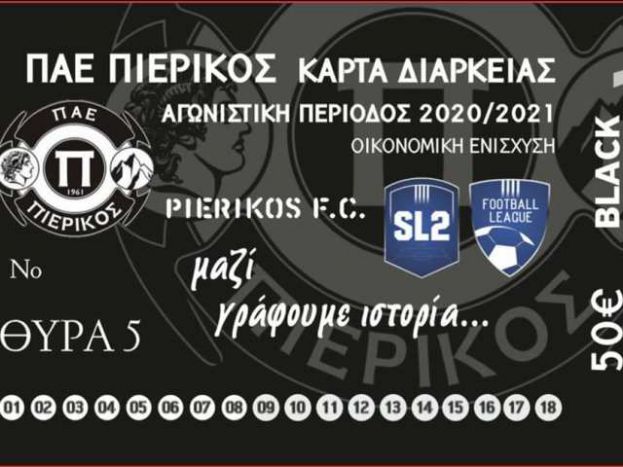 Οι κάρτες διαρκείας του Πιερικού