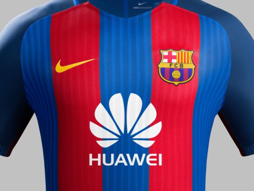Η Huawei στην φανέλα της Μπαρτσελόνα