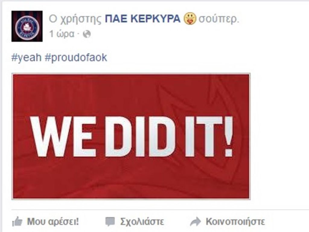«We did it»!