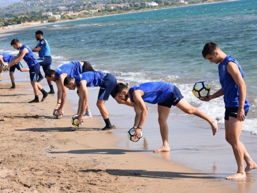 Προπόνηση στην παραλία