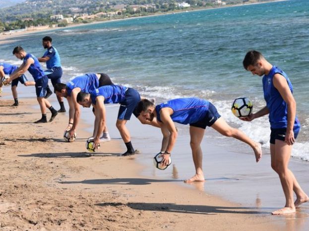 Προπόνηση στην παραλία