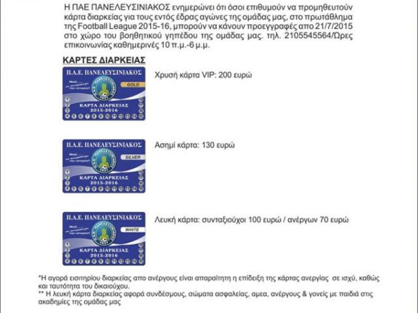 Οι τιμές των διαρκείας